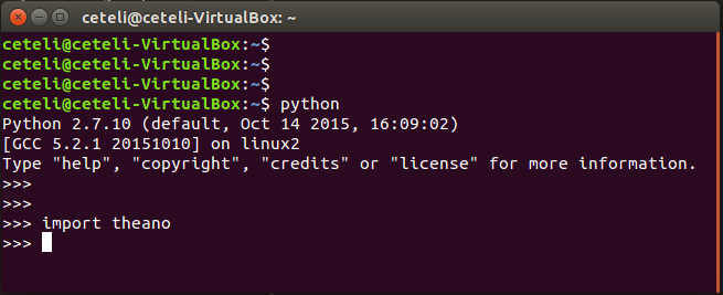 Running Theano on Ubuntu