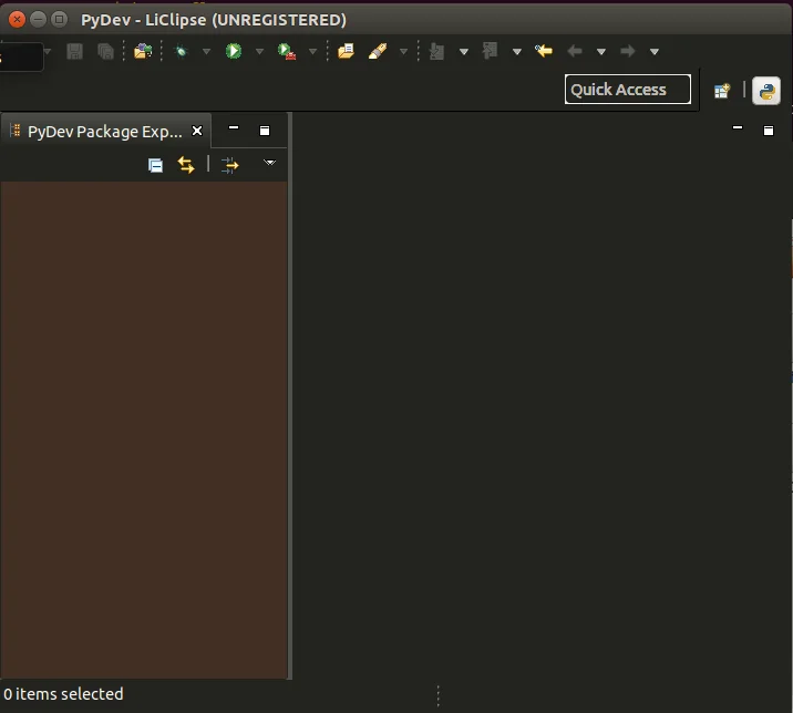 LiClipse IDE no Ubuntu