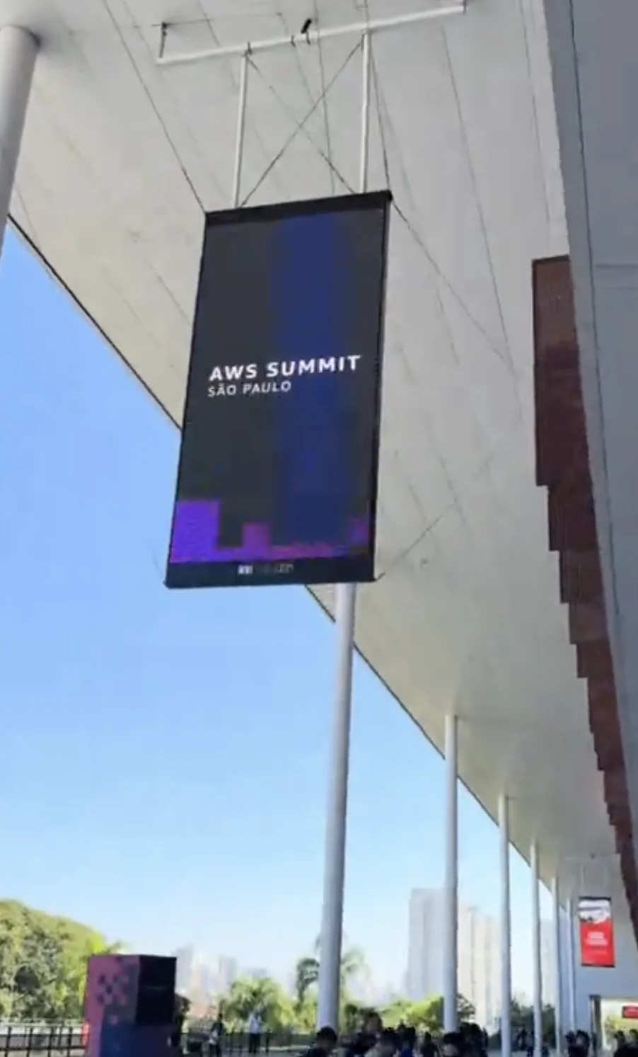 Arriving at São Paulo Expo for AWS Summit São Paulo 2026