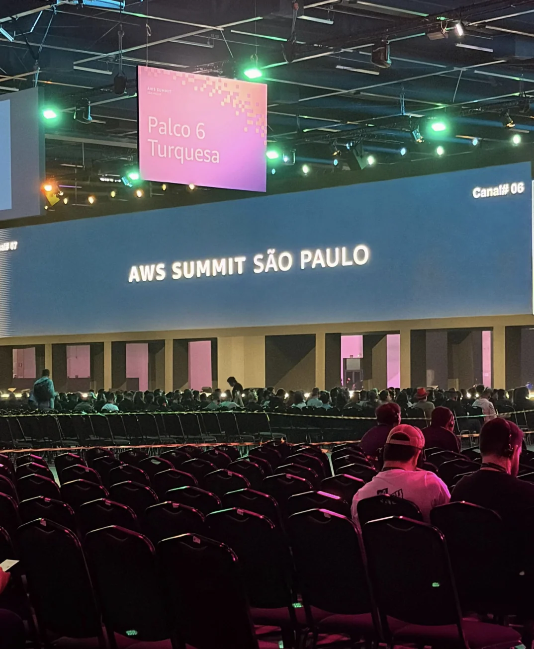 One of the stages at AWS Summit São Paulo